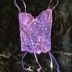 Victoria’s Secret Purple Lace Corset Size 34B